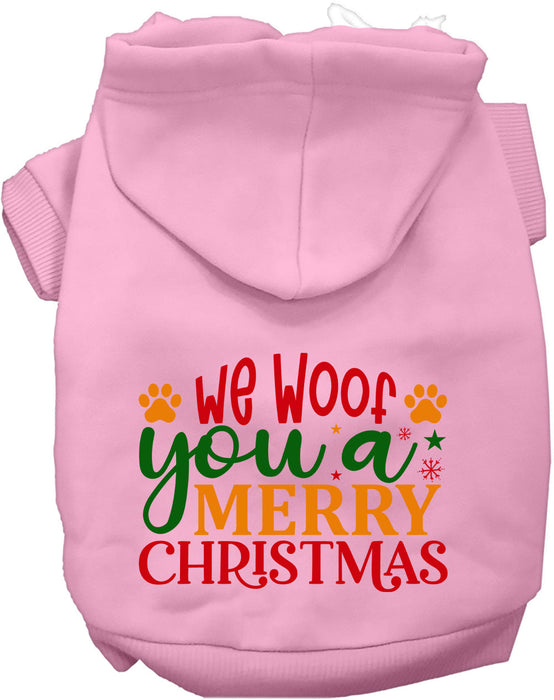 We Woof You a Merry Christmas Pet Hoodie