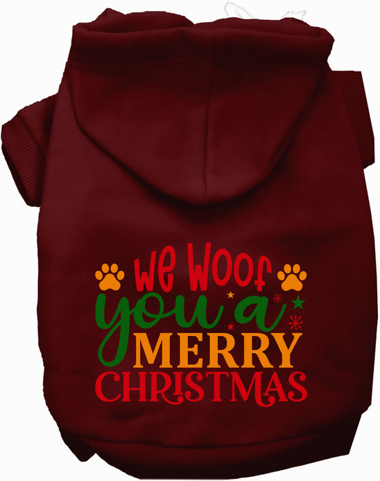 We Woof You a Merry Christmas Pet Hoodie