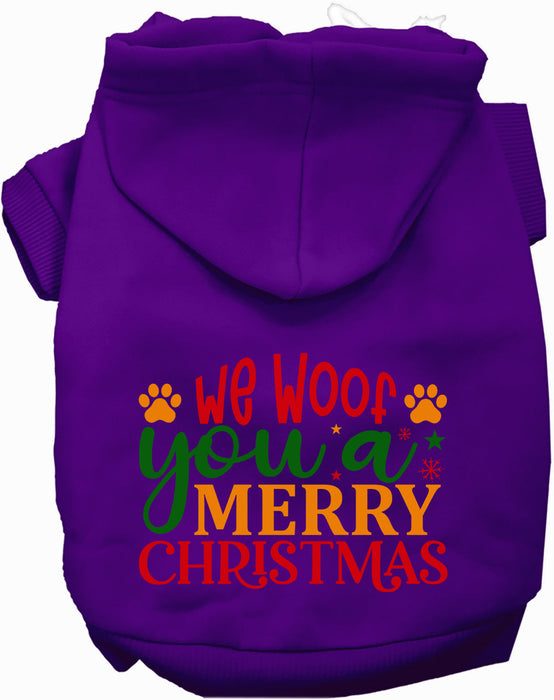 We Woof You a Merry Christmas Pet Hoodie