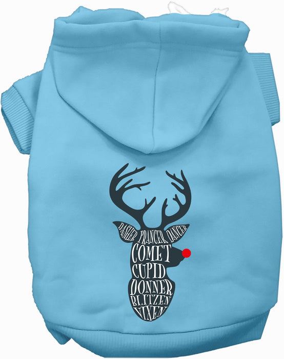 All Santa's Deer Christmas Pet Hoodie