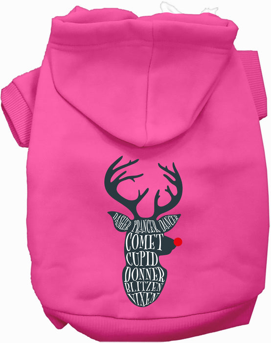 All Santa's Deer Christmas Pet Hoodie