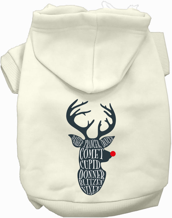 All Santa's Deer Christmas Pet Hoodie