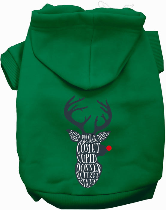 All Santa's Deer Christmas Pet Hoodie