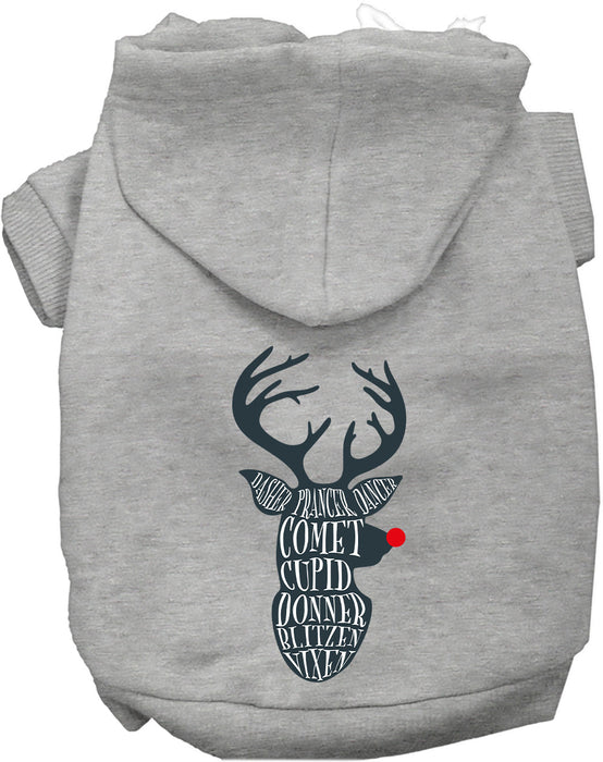 All Santa's Deer Christmas Pet Hoodie