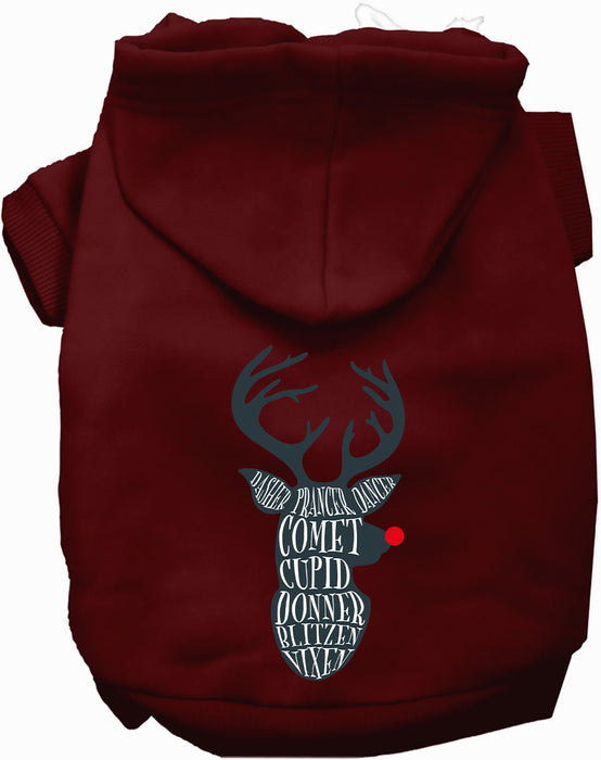 All Santa's Deer Christmas Pet Hoodie