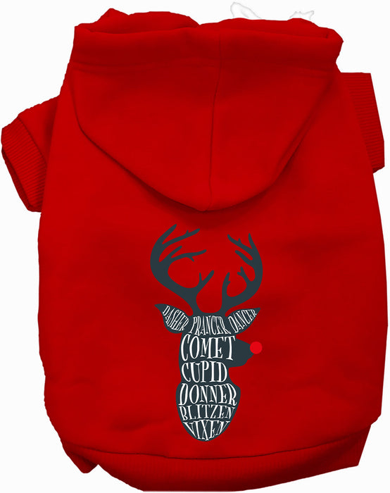 All Santa's Deer Christmas Pet Hoodie