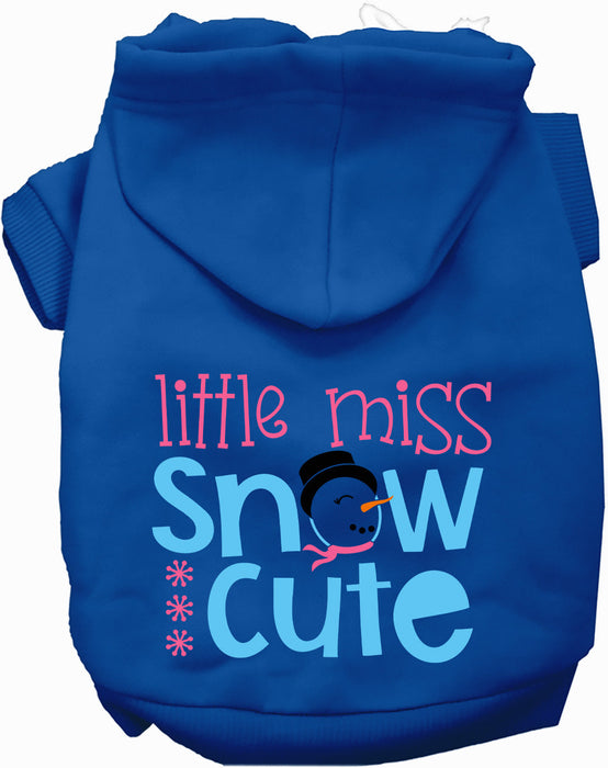 Little Miss Snow Cute Pet Hoodie