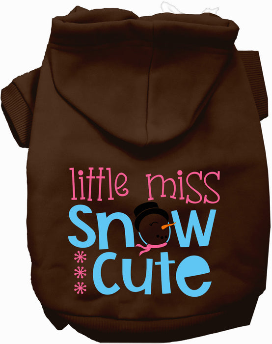 Little Miss Snow Cute Pet Hoodie