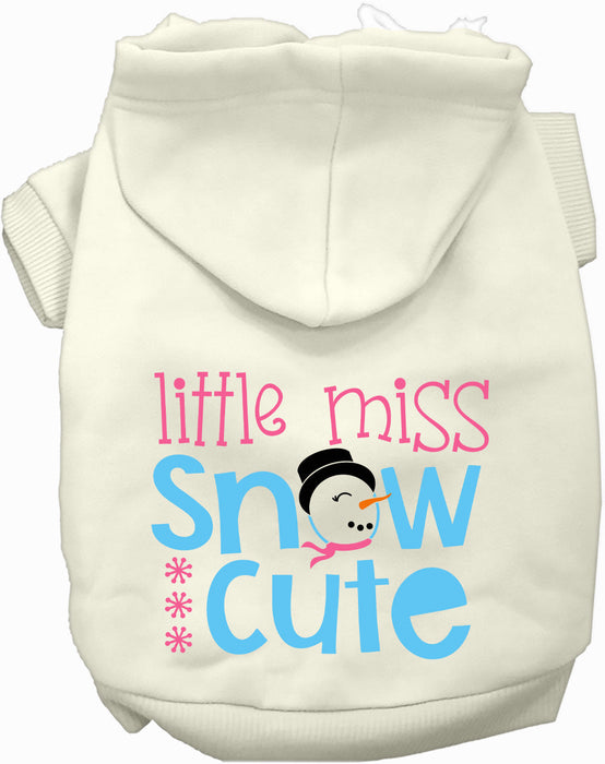 Little Miss Snow Cute Pet Hoodie
