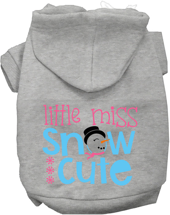 Little Miss Snow Cute Pet Hoodie
