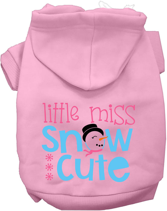 Little Miss Snow Cute Pet Hoodie