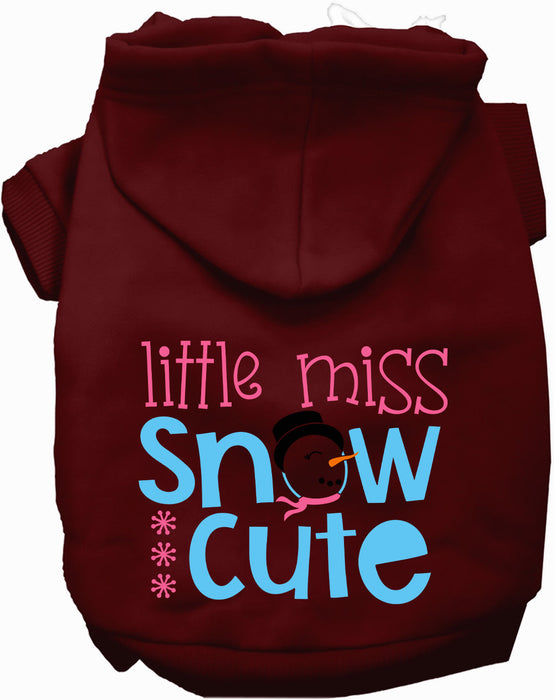 Little Miss Snow Cute Pet Hoodie