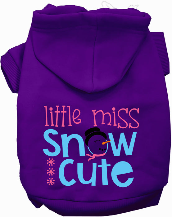 Little Miss Snow Cute Pet Hoodie