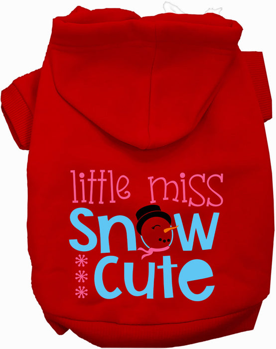 Little Miss Snow Cute Pet Hoodie
