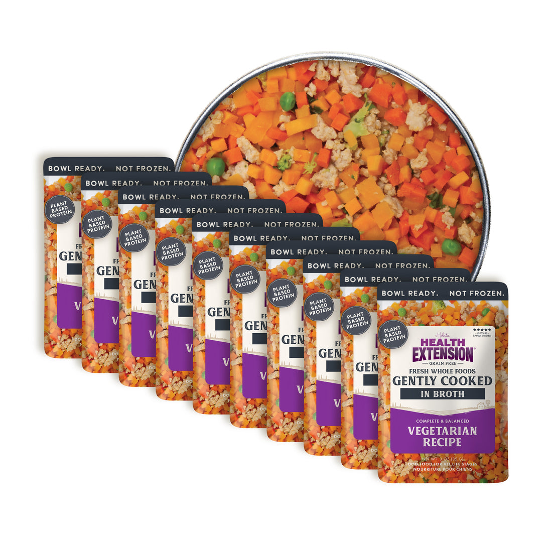 Human-Grade Gently-Cooked Fresh Dog Food, Grain-Free Vegetarian (Adult Maintenance)