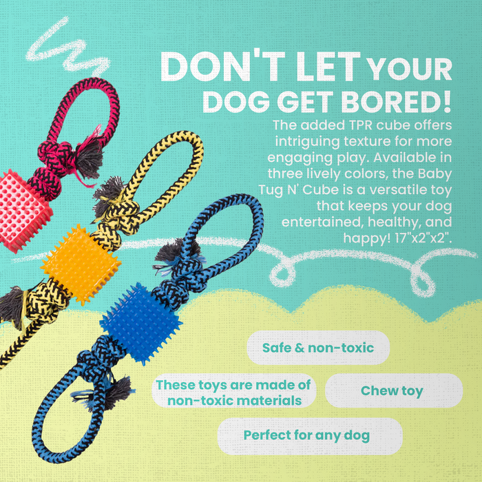 Baby Tug N Cube (Assorted Colors) - 16"