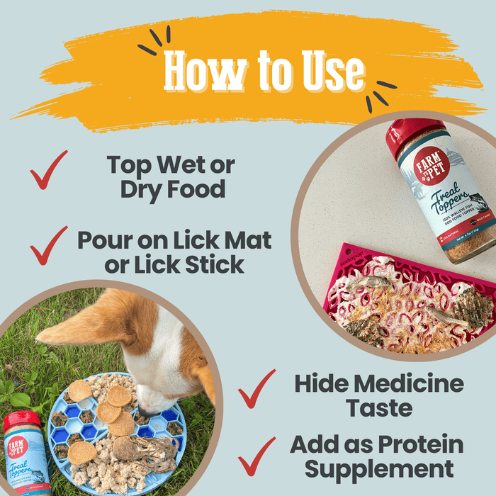 Treat Topper Fish Dog Food Topper | Low-Fat Meal Topper for Pets