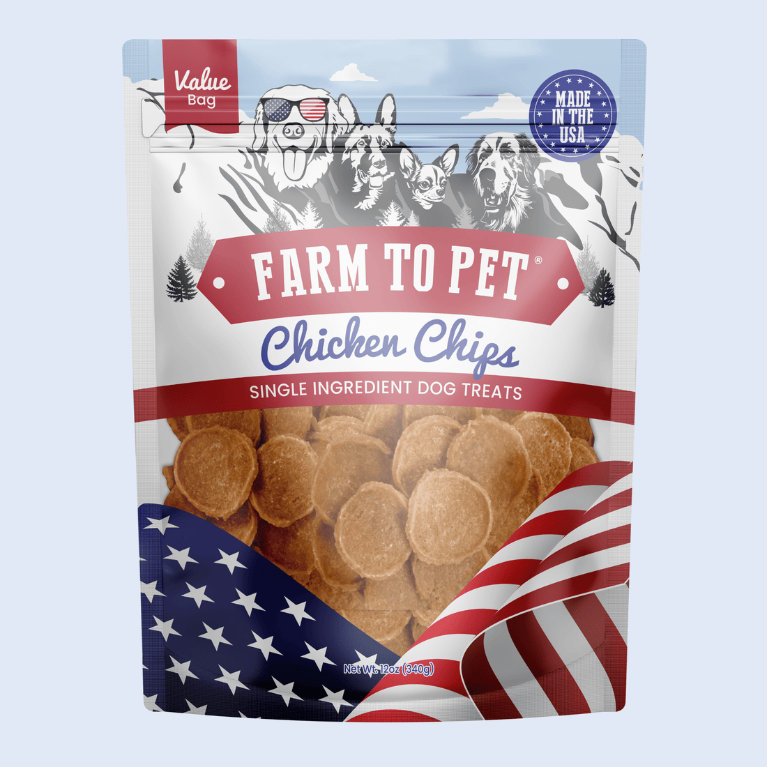 Americana Chicken Chips for Dogs - NALA'S Pet Closet