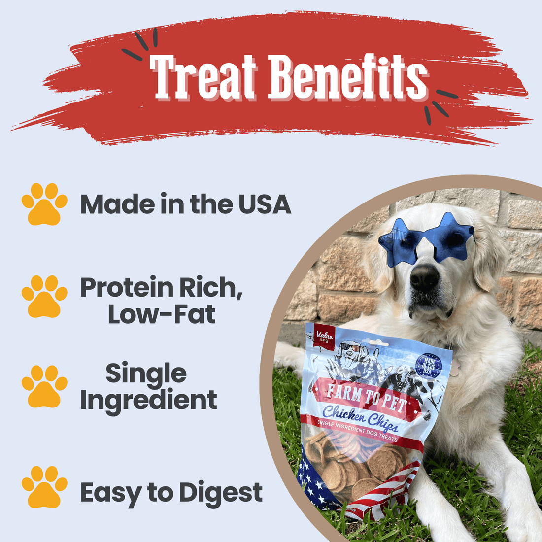 Americana Chicken Chips for Dogs - NALA'S Pet Closet