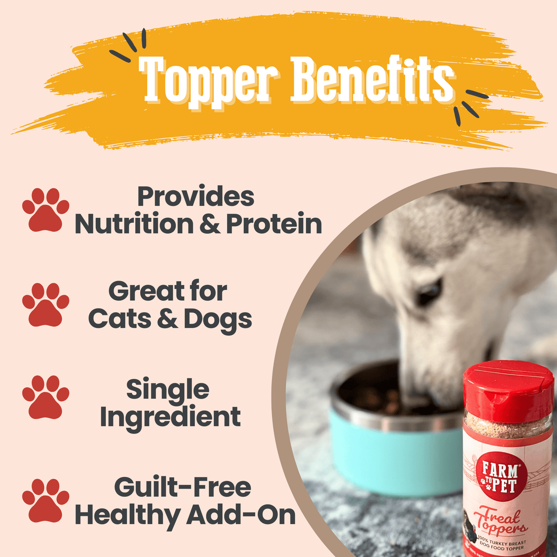 Turkey Treat Dog Food Topper - NALA'S Pet Closet