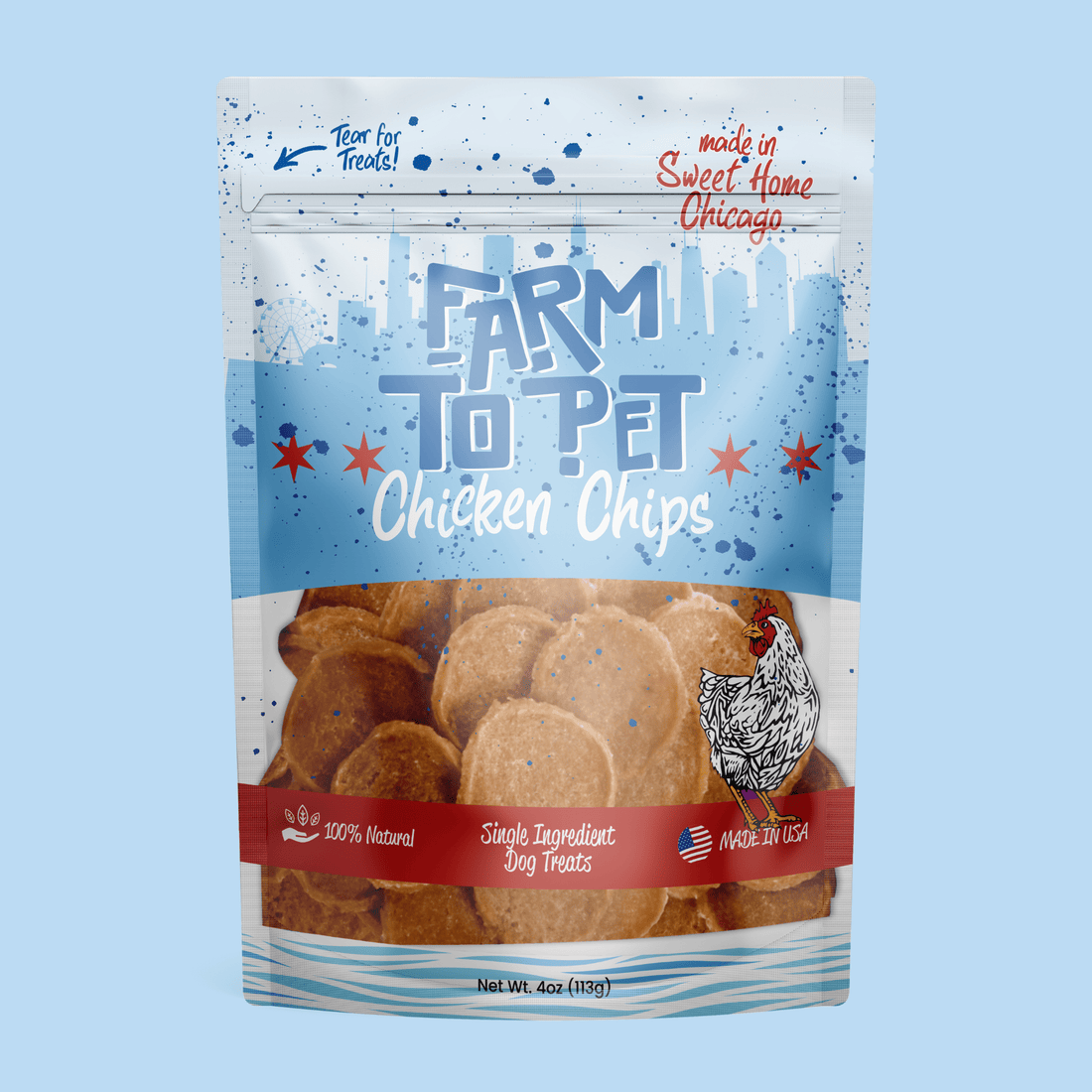 Chicago Chicken Chips for Dogs - NALA'S Pet Closet