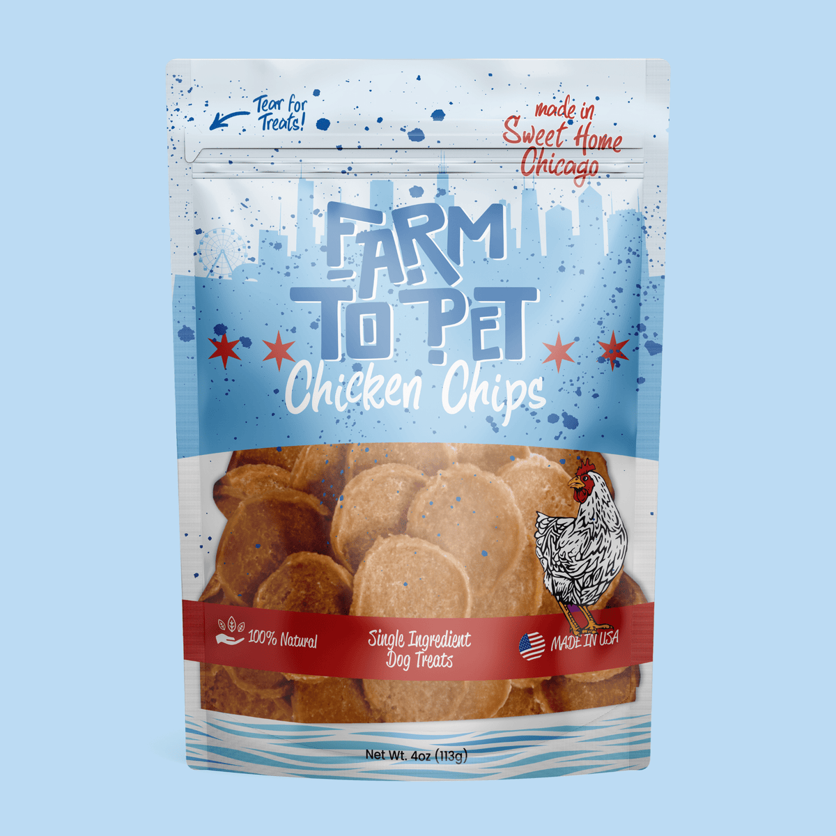 Chicago Chicken Chips for Dogs - NALA'S Pet Closet