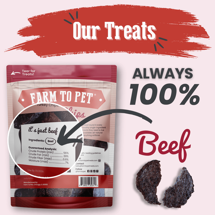 Beef Chips for Dogs - NALA'S Pet Closet