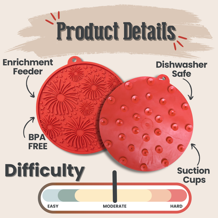 Dog Lick Mats with Suction Cups