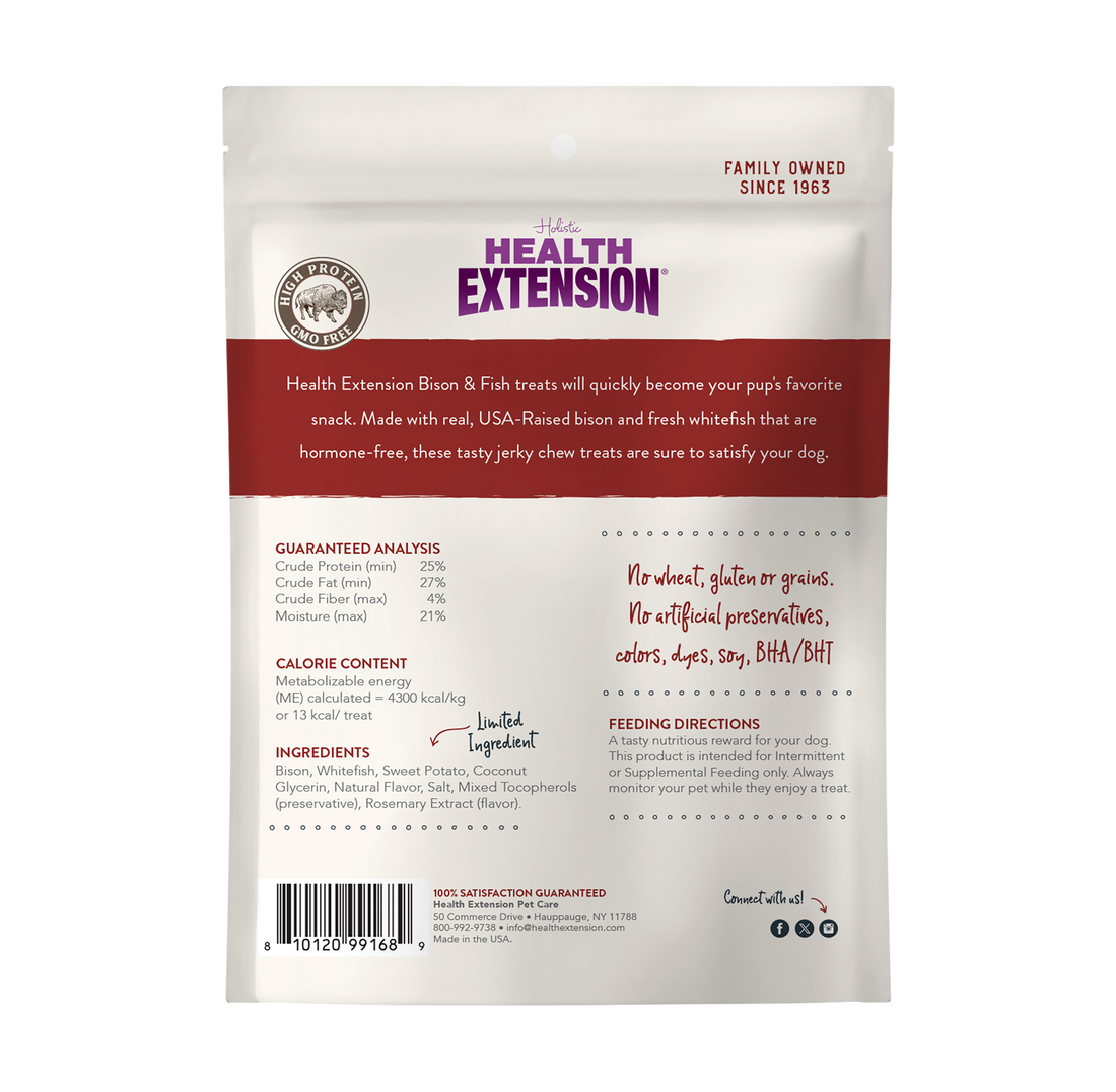 Bison & Fish Jerky Dog Treats