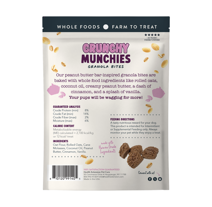 Crunchy Munchies Granola Bites-Peanutty Squares