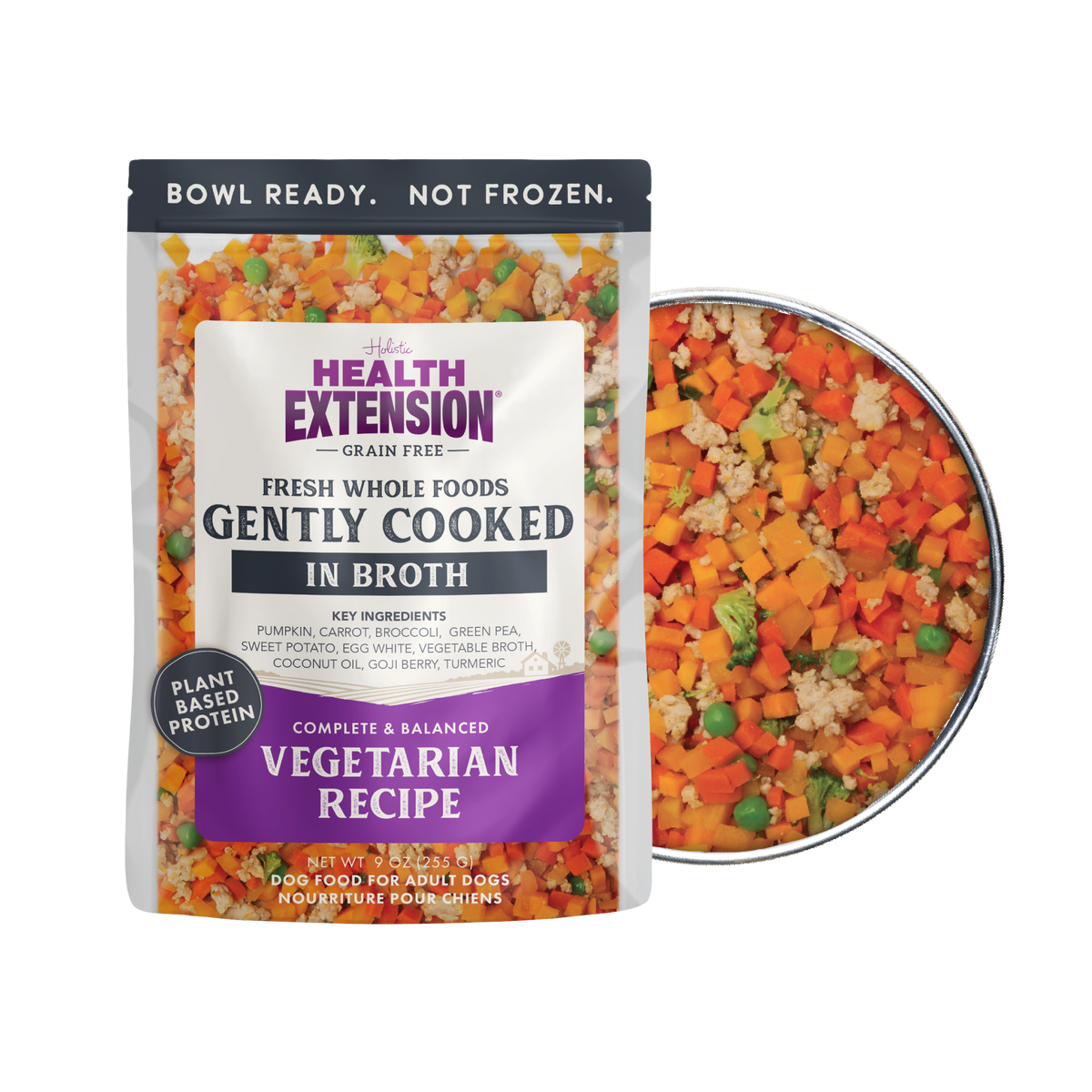 Human-Grade Gently-Cooked Fresh Dog Food, Grain-Free Vegetarian (Adult Maintenance)