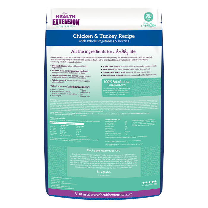 Grain Free Chicken & Turkey Recipe