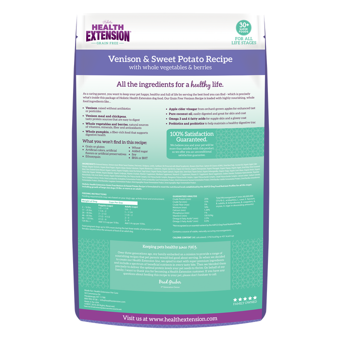 Grain Free Venison & Sweet Potato Recipe