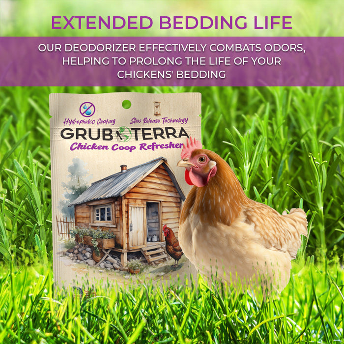 GrubTerra Coop Refresher. Keeps The Coop Smelling Fresh For Longer!