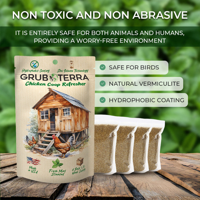 GrubTerra Coop Refresher. Keeps The Coop Smelling Fresh For Longer!