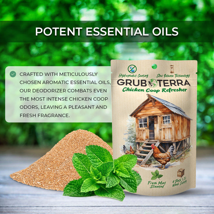 GrubTerra Coop Refresher. Keeps The Coop Smelling Fresh For Longer!