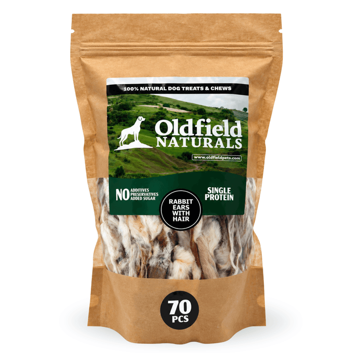 Rabbit Ears with Hair - Dog Treats