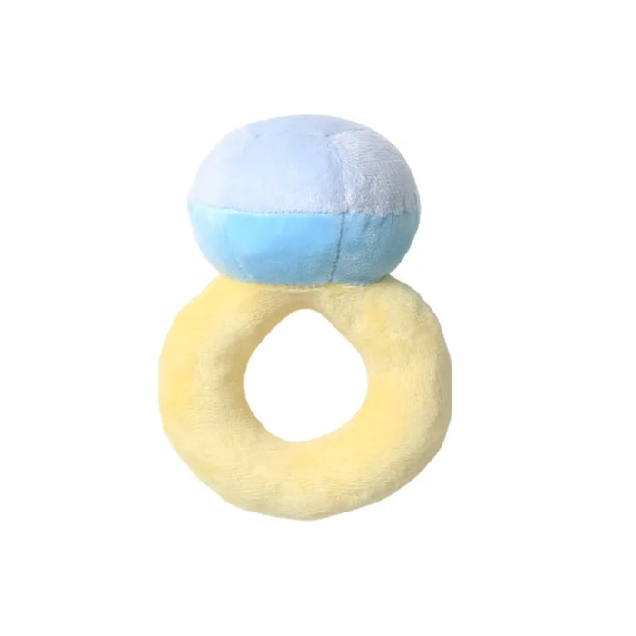 Squeaky Engagement Ring Chew Toy