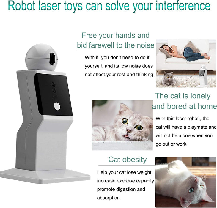 Random Moving Interactive Laser Cat Toy - NALA'S Pet Closet