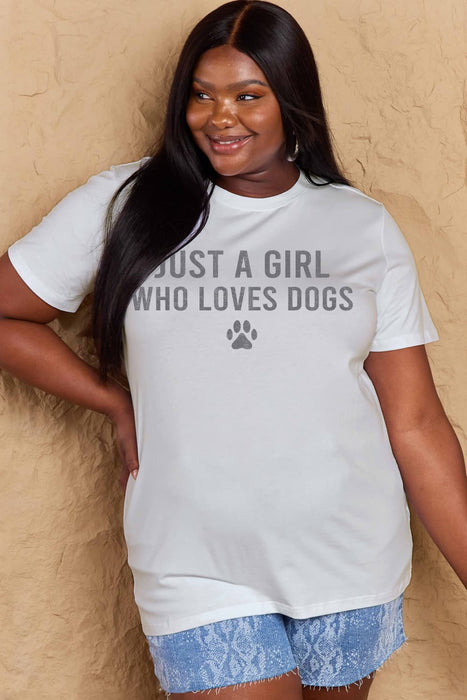 Simply Love Dog Paw Graphic Cotton T-Shirt