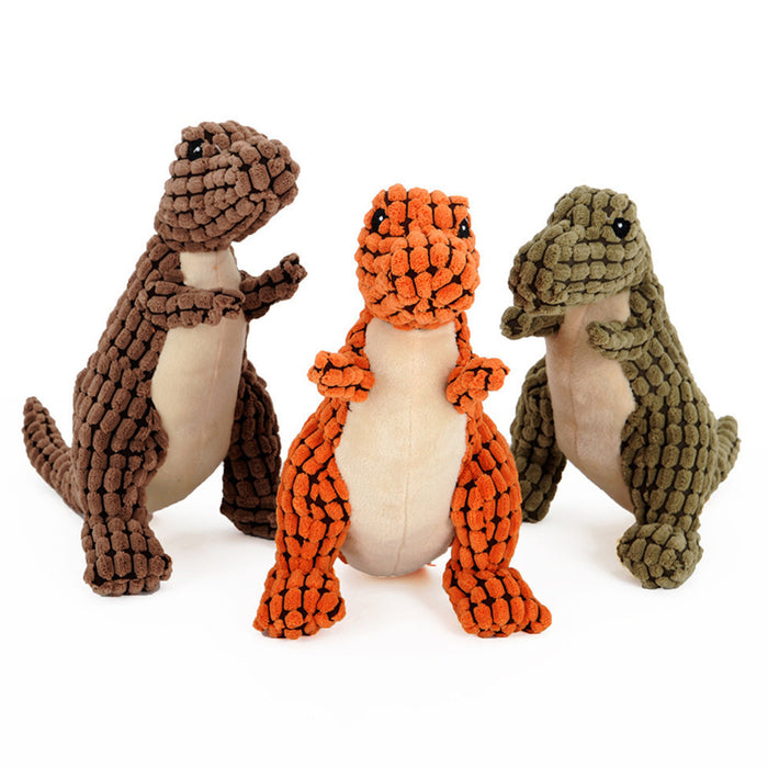 Dinosaur Pet Toys Giant Dogs Pets Interactive Dog Toys For Large Dogs Chew Toys Chihuahua Plush Stuffing Squeakers - NALA'S Pet Closet