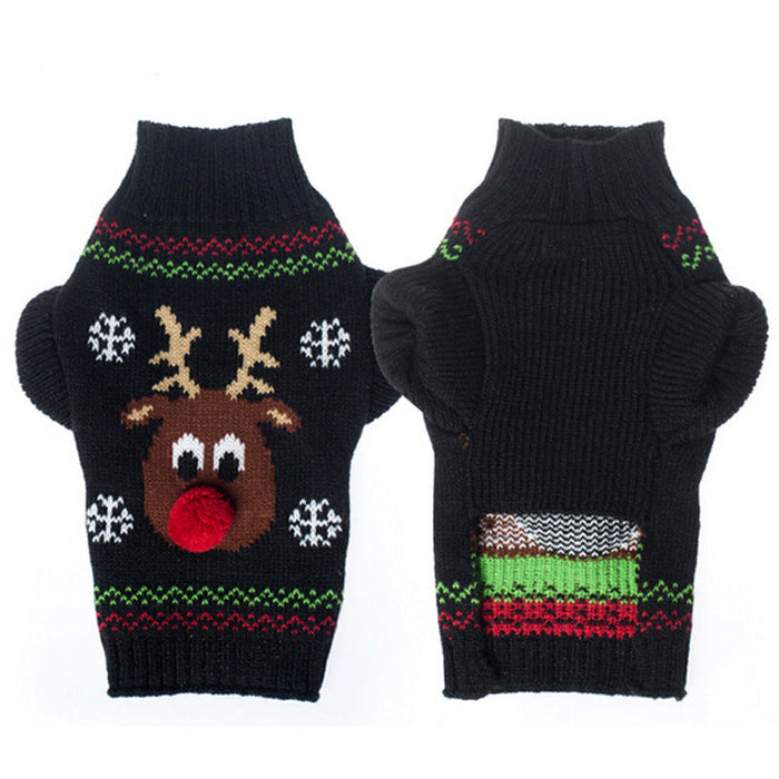 Christmas Rudolph Sweater NALA'S Pet Closet