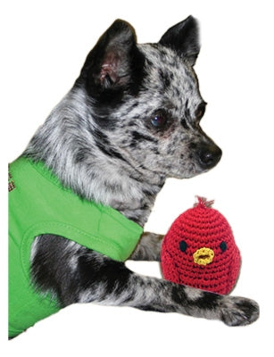 Juguete para perros pequeños de algodón orgánico Knit Knacks Rockin Robin