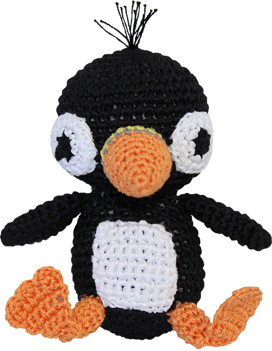 Knit Knacks Puffin Organic Cotton Small Dog Toy
