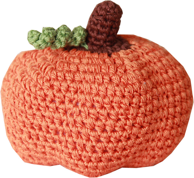 Juguete masticable de algodón orgánico Knit Knacks Pumpkin