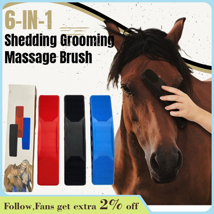 6 In 1 Horse Grooming Brush